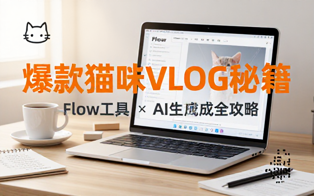 猫咪vlog创作攻略：用Flow工具和AI生成爆款