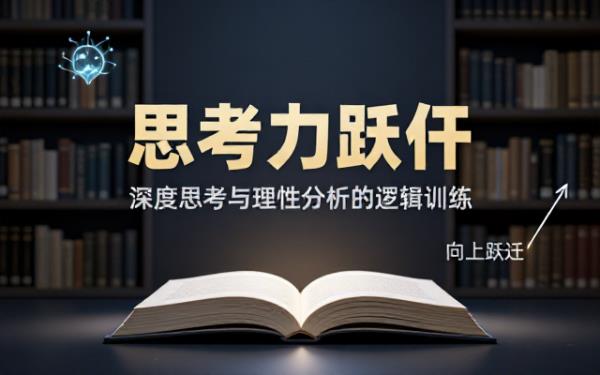 思维提升类读物讲解思考力跃迁逻辑训练读者深度思考与理性分析能力