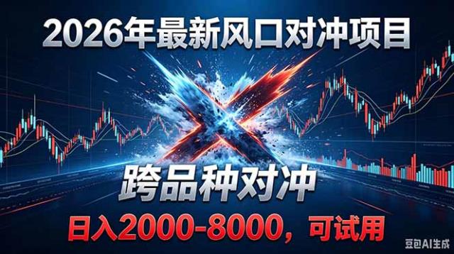 2026创业新风口！最新对冲！跨品种对冲！日收益2000-6000