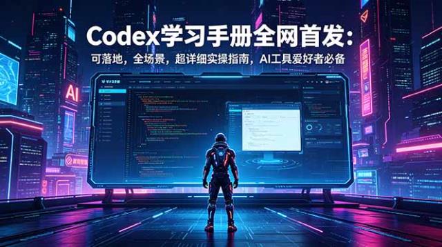 Codex学习手册全网首发：可落地，全场景，超详细实操指南，AI工具爱好者必备
