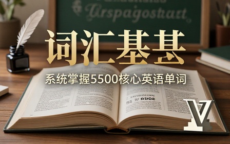 乔伯伯英语词汇精讲课程系统化梳理五千五百常用单词夯实词汇储备