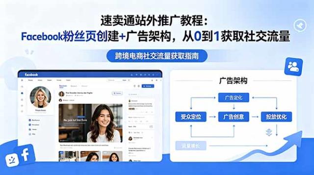 速卖通站外推广教程：Facebook粉丝页创建广告架构，从0到1获取社交流量