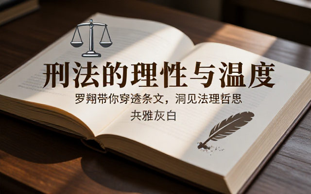罗翔刑法科普课程结合案例辨析法理理解法律条文背后的逻辑与哲理