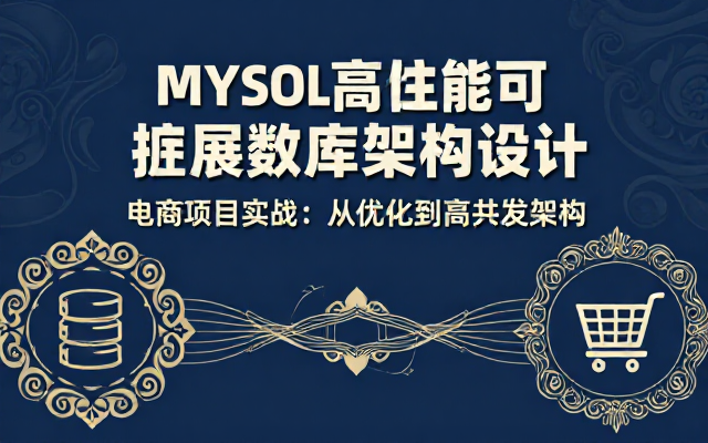 MySQL高性能可扩展数据库设计与架构优化电商项目实战教程