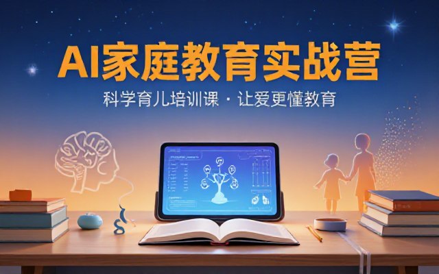 AI家庭教育实战营助力家长科学育儿培训课