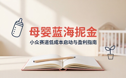 母婴细分蓝海项目课程挖掘小众赛道商机低成本启动项目实现稳步盈利