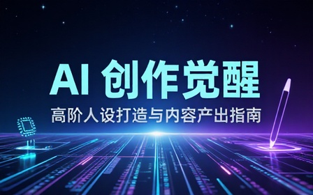 内容创作高阶教学课程学习人设打造借助 AI 工具高效完成原创内容产出