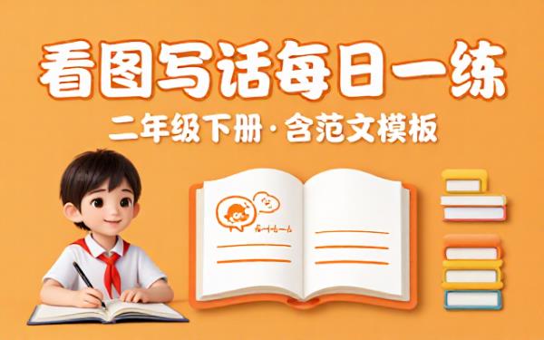 小学二年级语文下册看图写话每日一练含范文模板