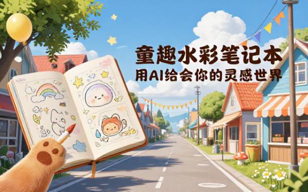 NotebookLM自定义信息图：童趣满满的水彩插画解析
