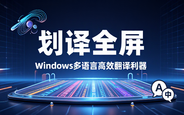 Windows多语言划词翻译利器STranslate便携版