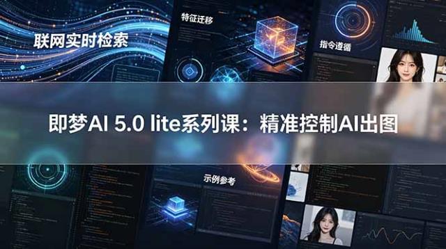 即梦AI 5_0 lite实战课：联网实时检索特征迁移指令遵循示例参考，精准控制AI出图