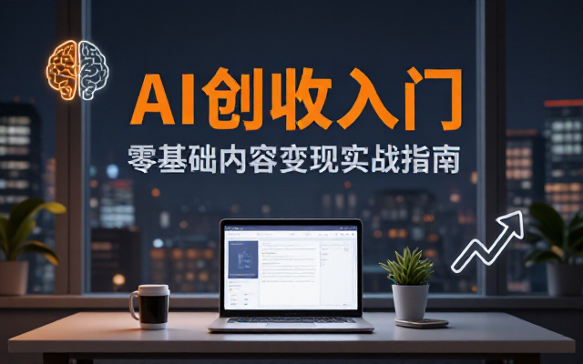 AI赋能内容创作小白低成本创业变现指导课程