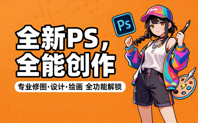 Adobe 新版 PS 图像处理软件全功能版本满足专业修图设计绘画各类需求