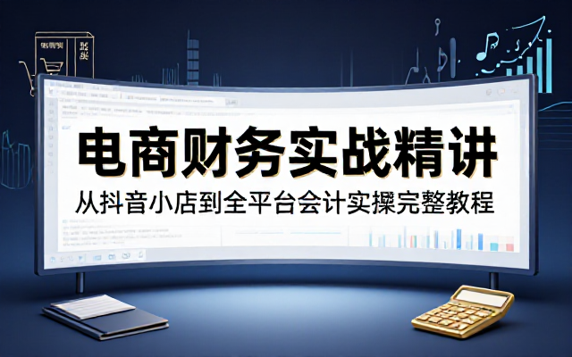 电商会计实操与抖音小店财务教程完整课程