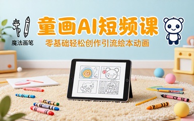 儿童绘本AI短视频制作课，新手轻松引流