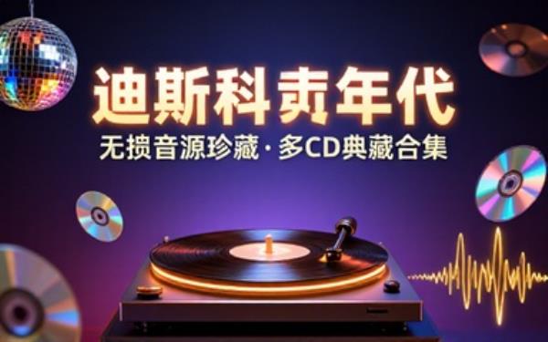 经典迪斯科舞曲无损合集多 CD 音源收录复古舞曲重温黄金年代流行曲风