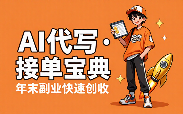 AI代写接单技巧拆解年末副业快速创收教程