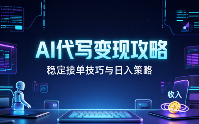 AI代写接单技巧轻松实现每日稳定收入
