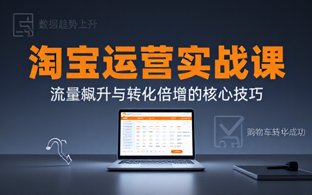 淘宝店铺运营线下课：多技巧提升流量转化