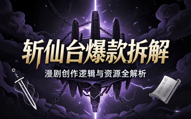 斩仙台爆款漫剧拆解及创作逻辑与资源分享