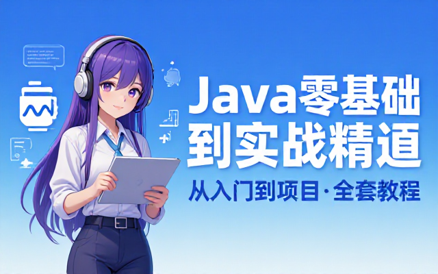 Java编程语言零基础入门到实战精通全套教程