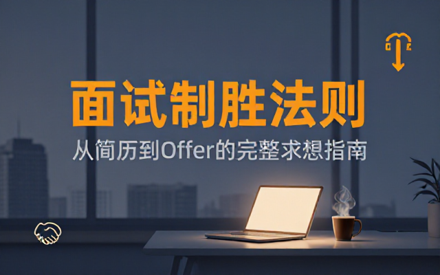职场求职干货课程讲解面试技巧帮助学习者顺利拿下心仪工作 offer