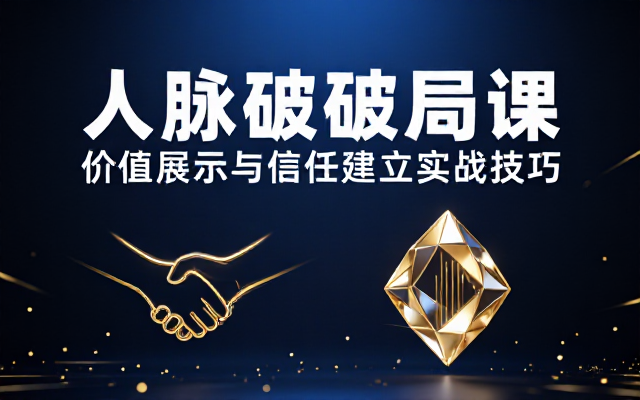 吸贵术人脉破局课：价值展示与信任建立实战技巧