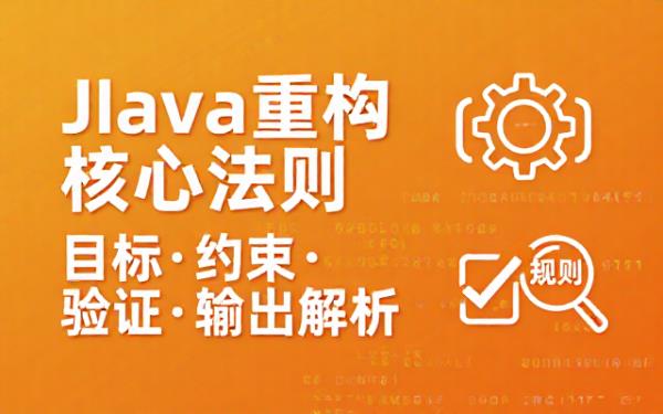 Java 重构规则：目标、约束、验证及输出说明