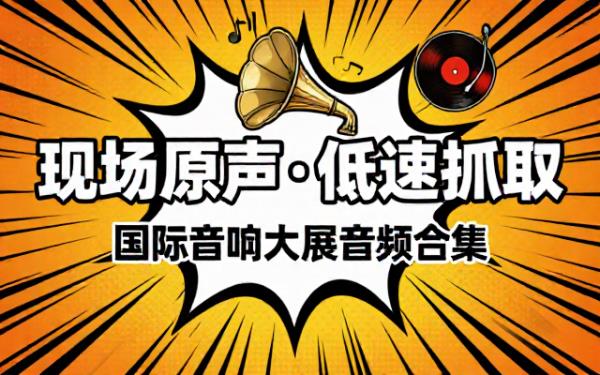 国际音响大展现场原声低速抓取音频合集