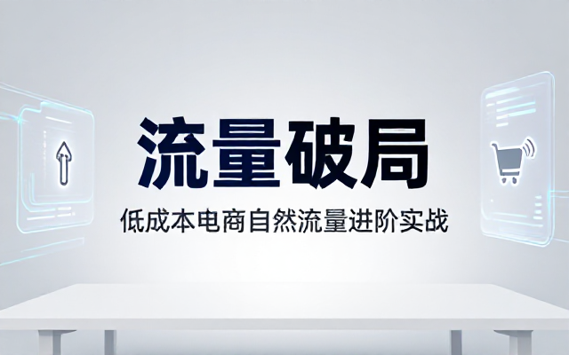 低成本电商运营突破自然流量上限进阶课程