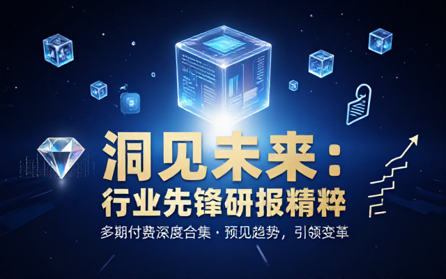 多期付费文章研报合集行业先锋优质付费内容