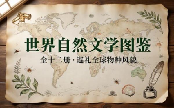 世界自然文学图鉴丛书全十二册图文结合了解全球各地自然物种风貌