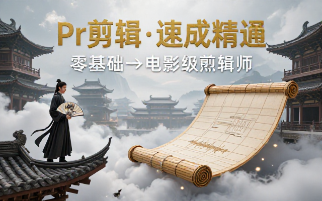 PR 视频剪辑软件从入门到精通速成课程
