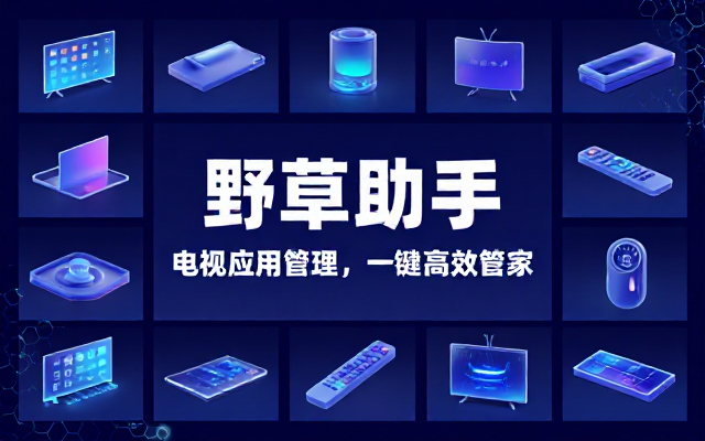 安卓 TV 野草助手电视应用管理工具