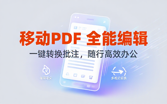 万兴 PDF 移动端工具全功能处理文档实现 PDF 编辑转换批注等多项操作