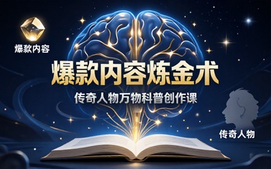 传奇人物万物科普创作课：产出爆款内容指南