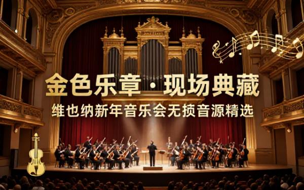 维也纳新年音乐会现场无损音源收录交响乐经典曲目感受现场演奏氛围
