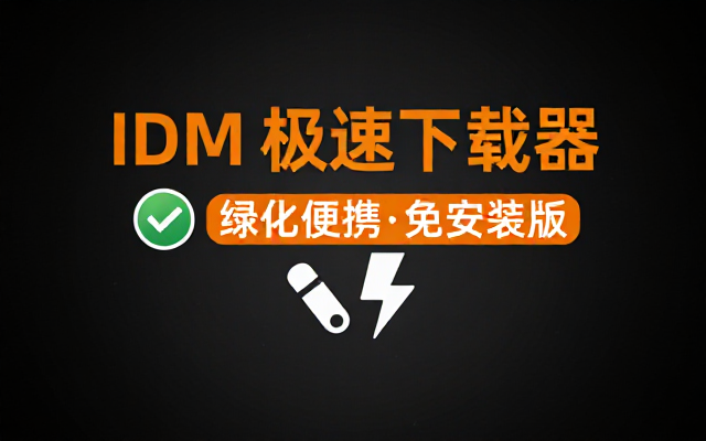 IDM 下载工具绿化便携免安装版本