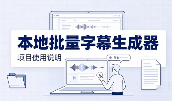 本地批量字幕生成器