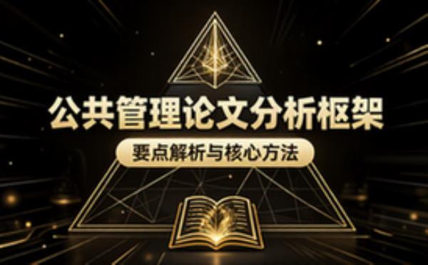 公共管理论文分析框架与要点