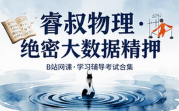 B站网课 睿叔物理•绝密大数据精押 学习辅导资料考试复习课程合集