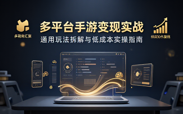 手游多平台通用玩法拆解低成本变现实操课程