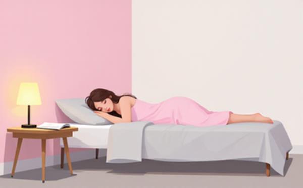 8k粉嫩唇色侧卧女孩图_设计人群_卧室场景_精美装饰_图片资料