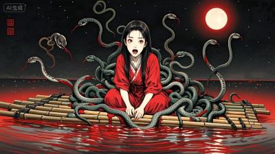 半夜看电视突然出现神秘老人，诡异挥手后消失无踪