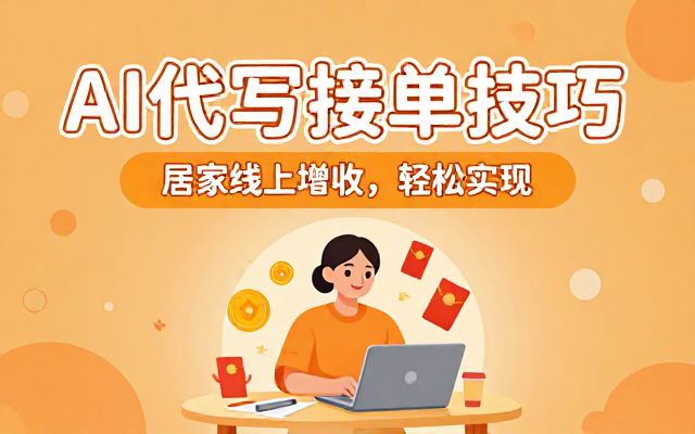 分享 AI 代写接单技巧实现居家线上增收