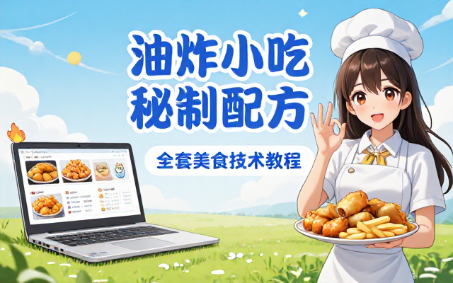 各类油炸小吃秘制配方全套美食制作技术教程