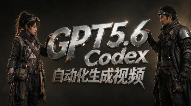 GPT5_6Codex自动化视频生成：提示词设计×角色设定×封面海报×工作流思路，高效产出AI视频