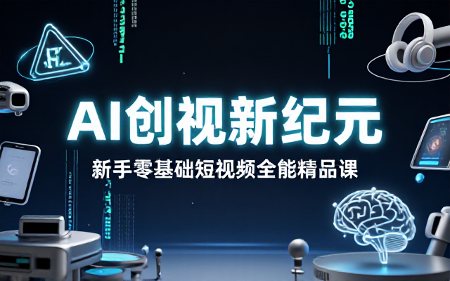 新手AI短视频全能精品课及相关教学资源