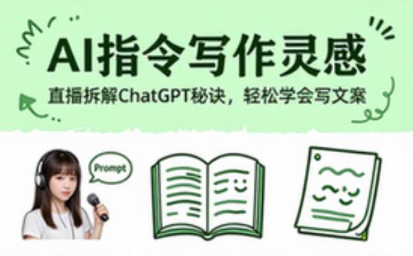 直播展示ChatGPT prompt，后续学习写文章