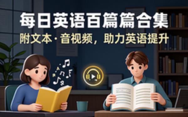 每日英语小短文百篇合集，附文本音视频助力英语提升